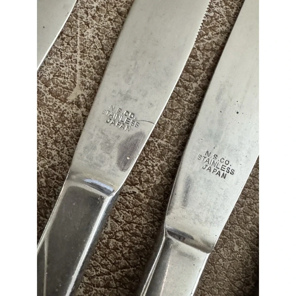 NSCO (National‎ Stainless) Japan Sea Cliff Pattern MCM 6 Dinner Knives Rare